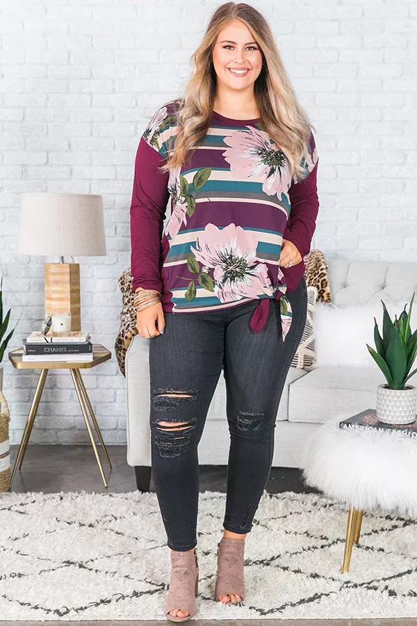 The It list Floral Shift TopCurves